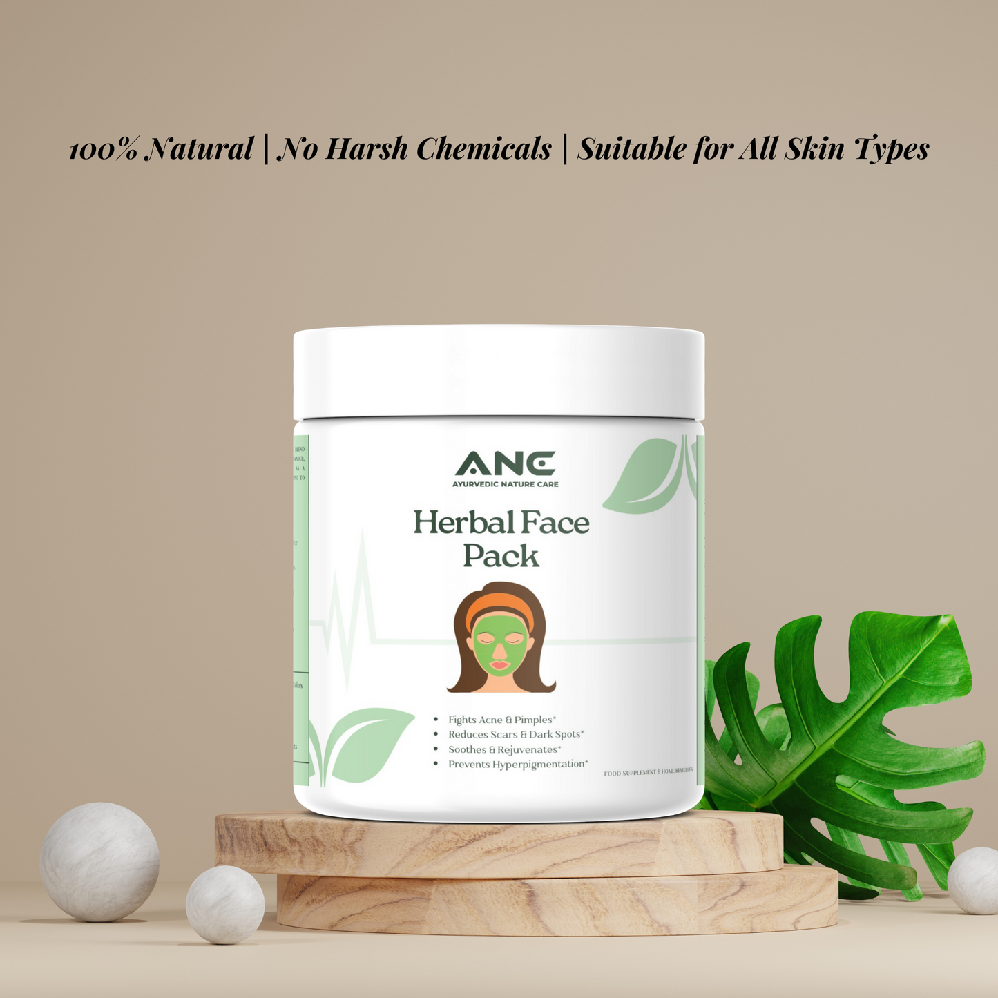 ACNE MARKS AND SCARS HERBAL FACE PACK 500 GRAMS