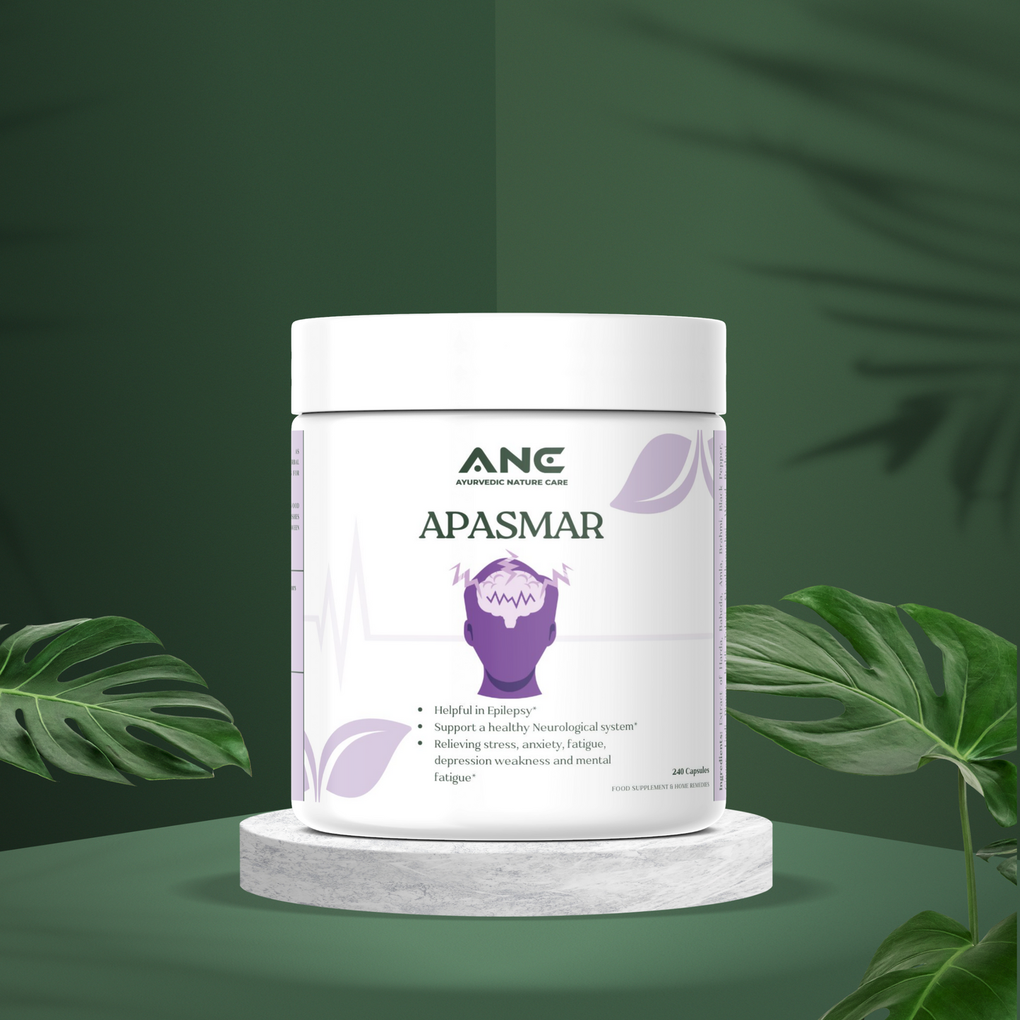 Apasmar Powder/Capsules– Herbal Support for Epilepsy, Neurological Health, Stress & Anxiety