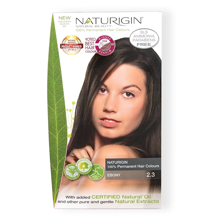 Hair Dye Naturigin 100% Organic Base Permanent Hair Color - 2.3 Ebony