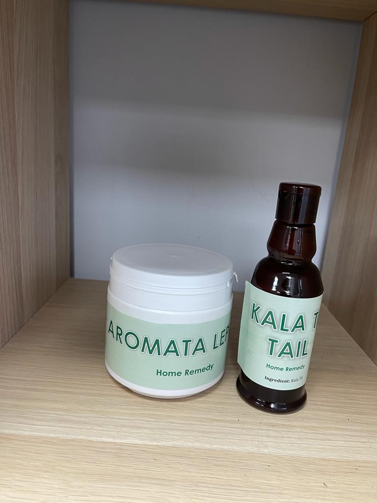 Aromata Lepam 250gm and Kala Til Tail 200ml (Baldness and Alopecia on Beard)