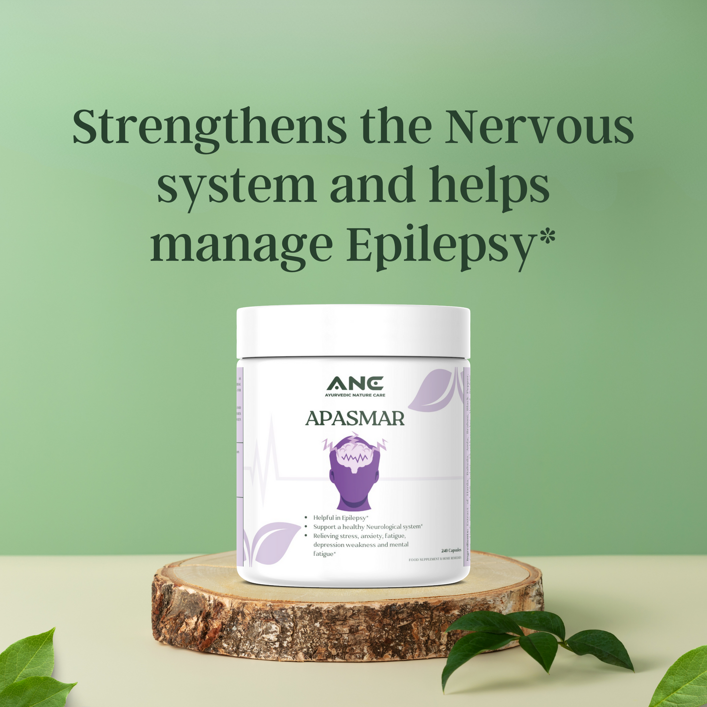 Apasmar Powder/Capsules– Herbal Support for Epilepsy, Neurological Health, Stress & Anxiety