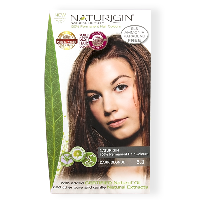 Hair Dye Naturigin 100% Organic Base Permanent Hair Color - 5.3 Dark Blonde