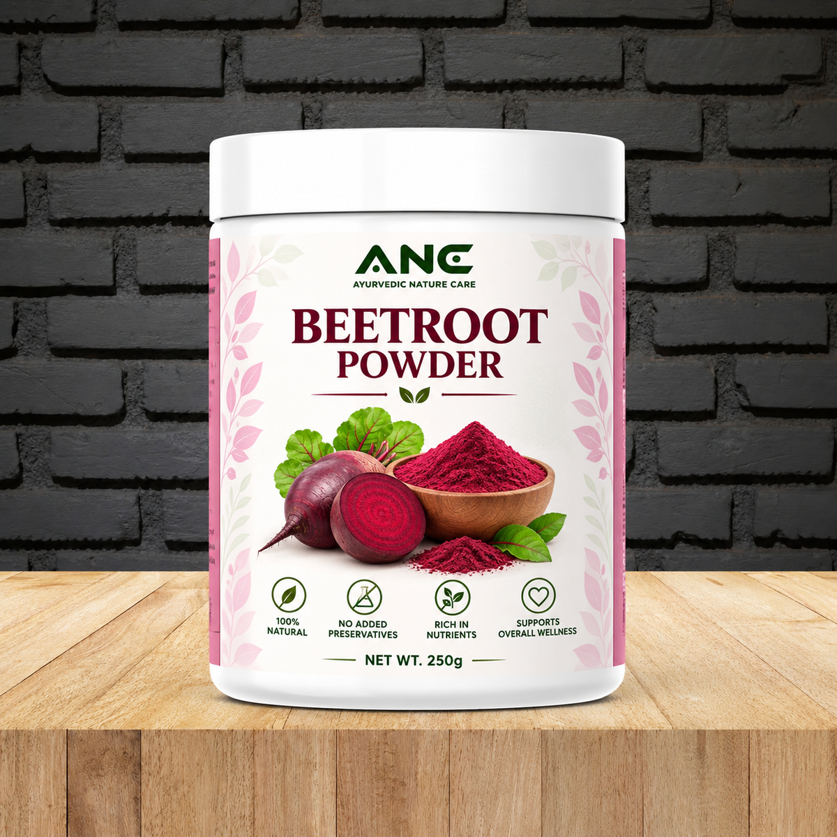 ANC Beetroot Powder – 250g (90 Days Supply)