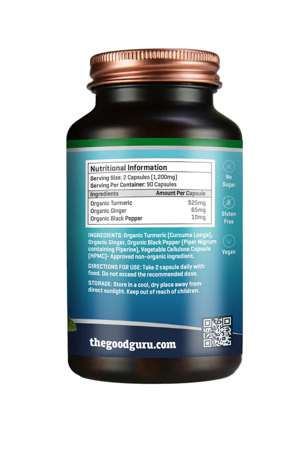 Organic Turmeric + Ginger & Black Pepper