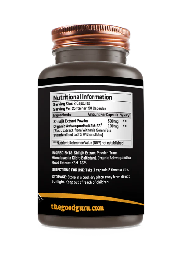 Gold Shilajit + Ashwagandha KSM66