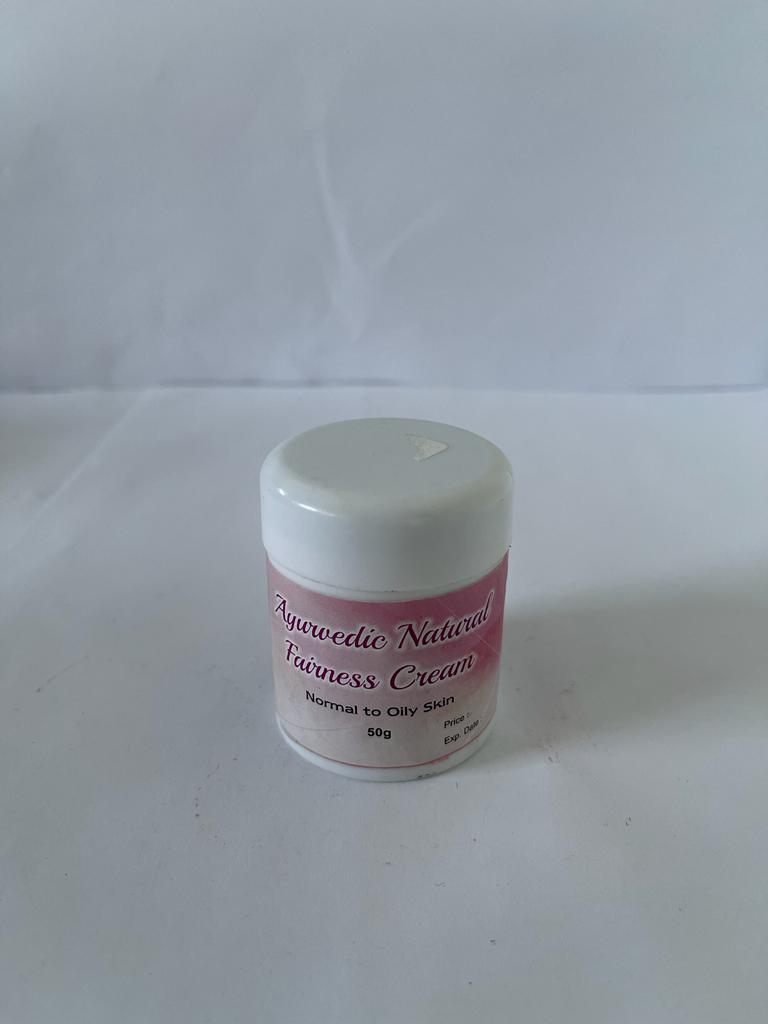 Ayurvedic Natural Fairness Cream 50gm (For Oily and Normal Skin)