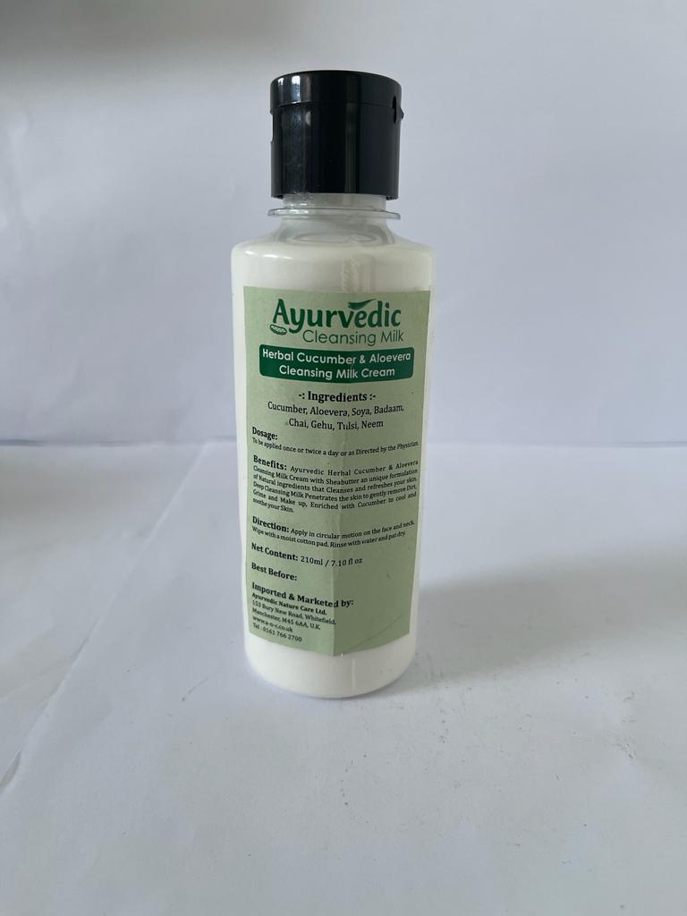 Herbal Cucumber and Aloevera Cleansing Milk Cream with Shea Butter 210ml