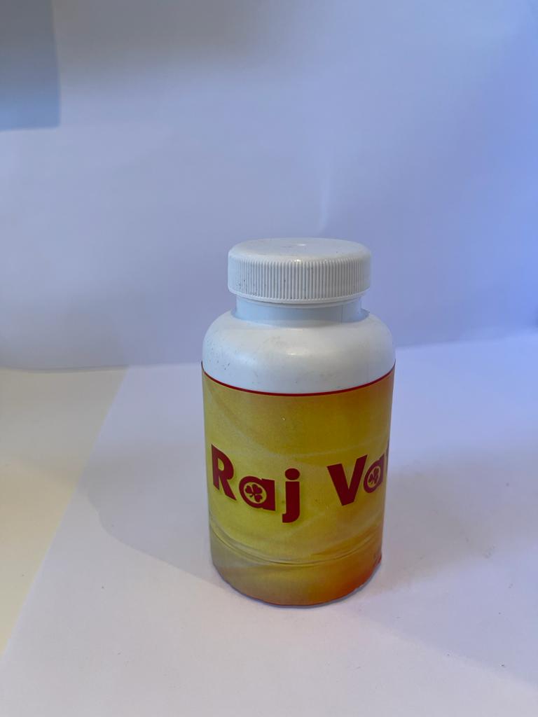 Raj Vati tablets bottle, Ayurvedic women's wellness support, 120-count dietary supplement