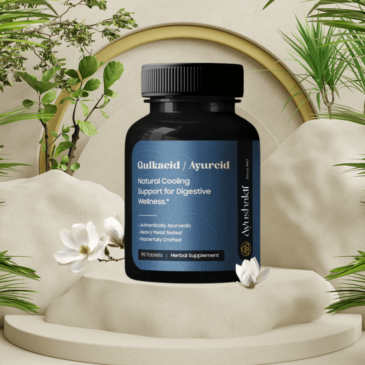 Ayushakti Gulkacid (Ayurcid) 60 Tablets - For Digestion - Ayurvedic Nature Care