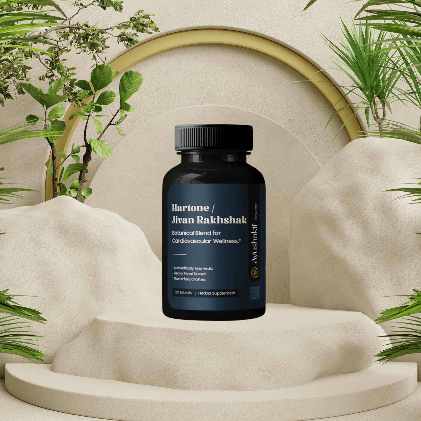 Ayushakti Hartone (Jivan Rakshak)120 Tablets - Strong Heart Formula - Ayurvedic Nature Care