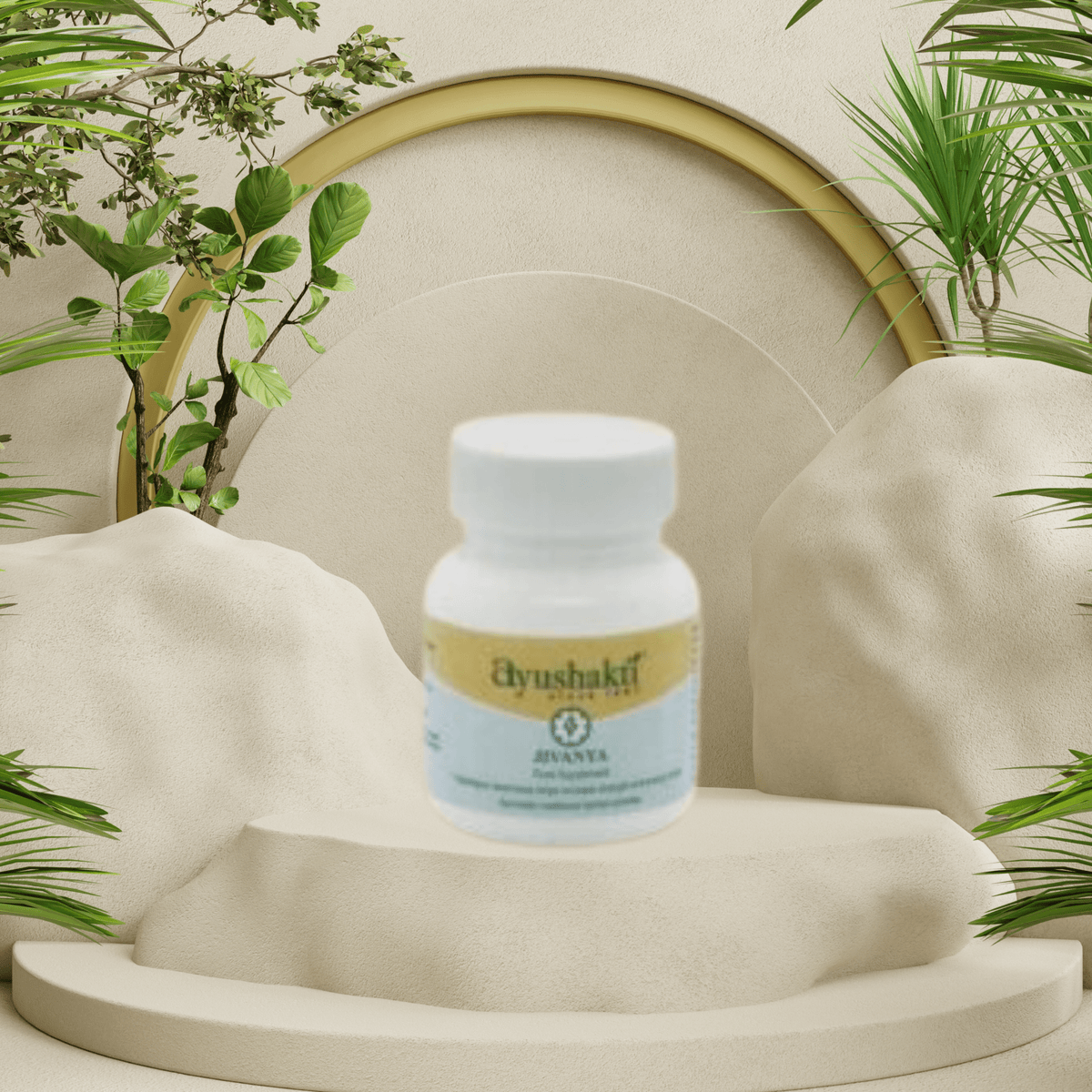 Ayushakti Jivanya 60 Tablets - Rejuvenation, Strength and Energy - Ayurvedic Nature Care