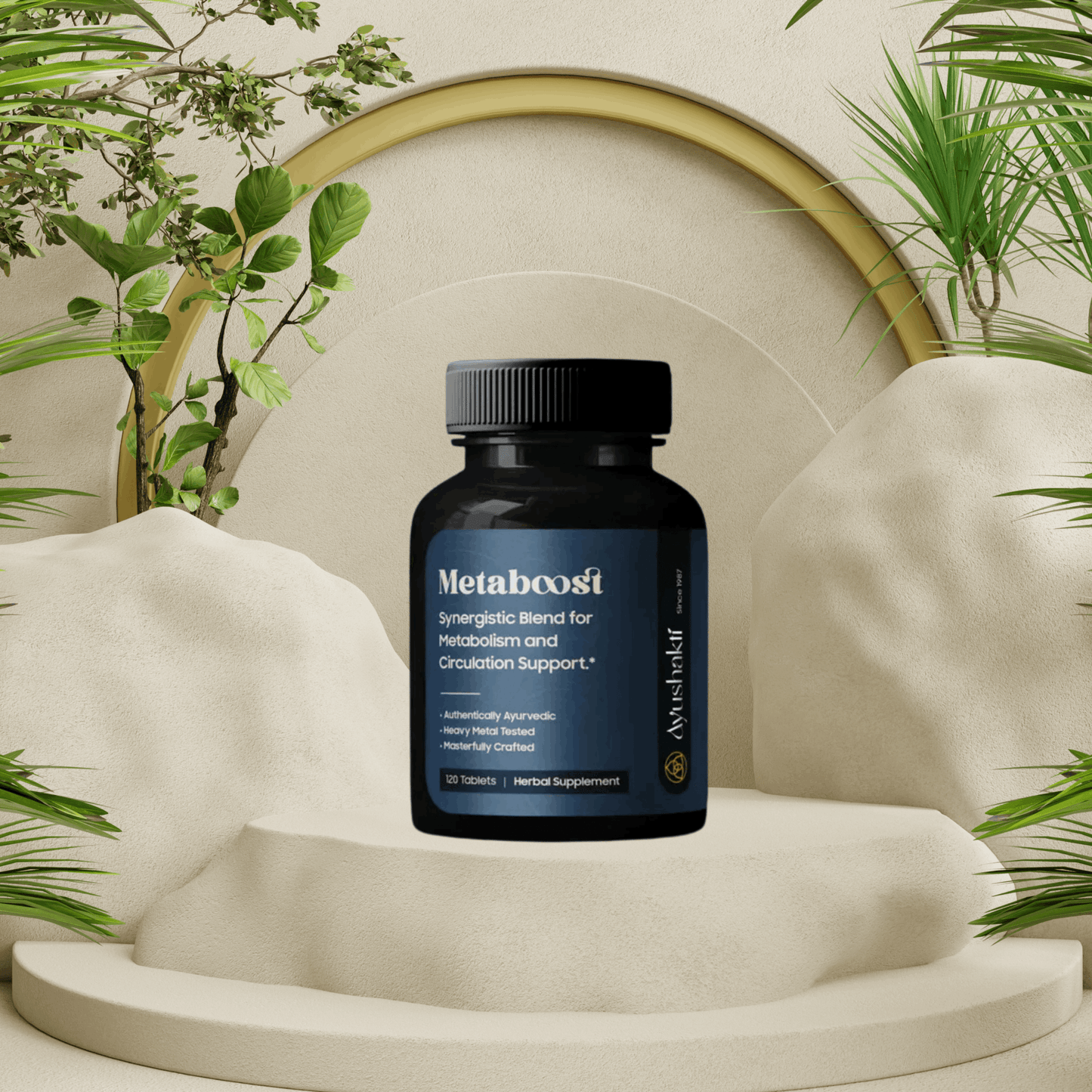 Ayushakti Metaboost 120 tablets - Good for Blood Circulation - Ayurvedic Nature Care