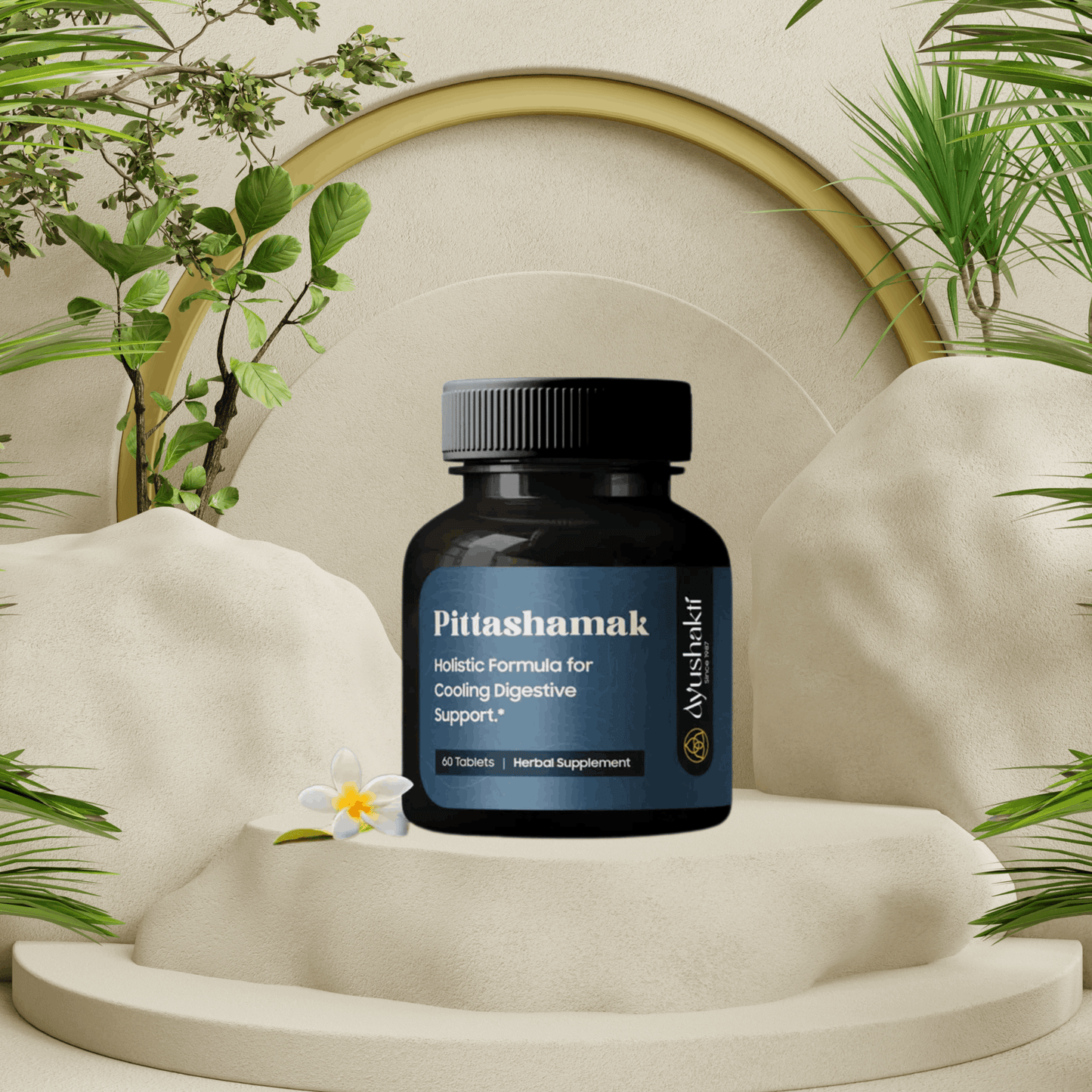 Ayushakti Pittashamak 60 tablets - Body Heat Reducing Formula - Ayurvedic Nature Care