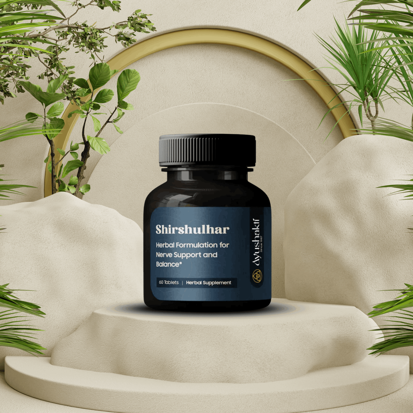 Ayushakti Shirshulhar 60 Tablets - Anti Headache & Migraine Fighter - Ayurvedic Nature Care