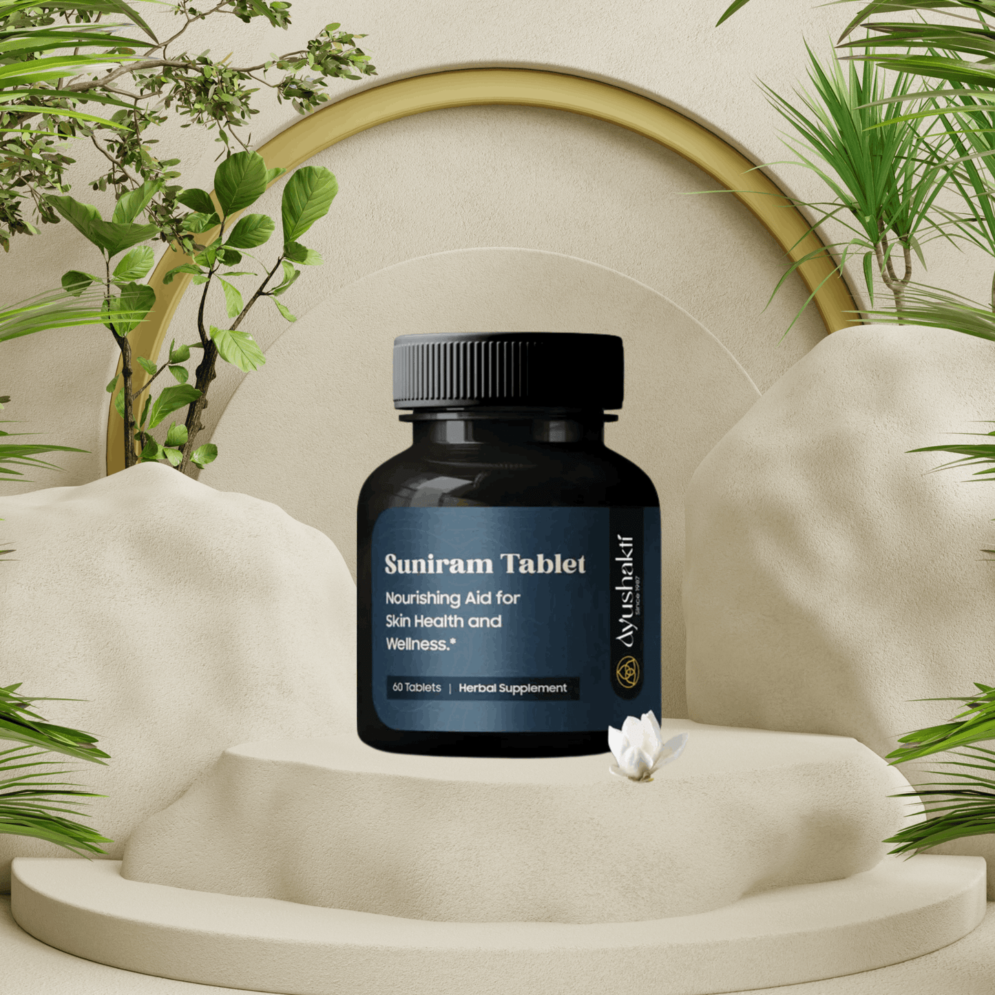 Ayushakti Suniram 60 Tablets - Natural Blood, Muscle and Skin Purifier - Ayurvedic Nature Care