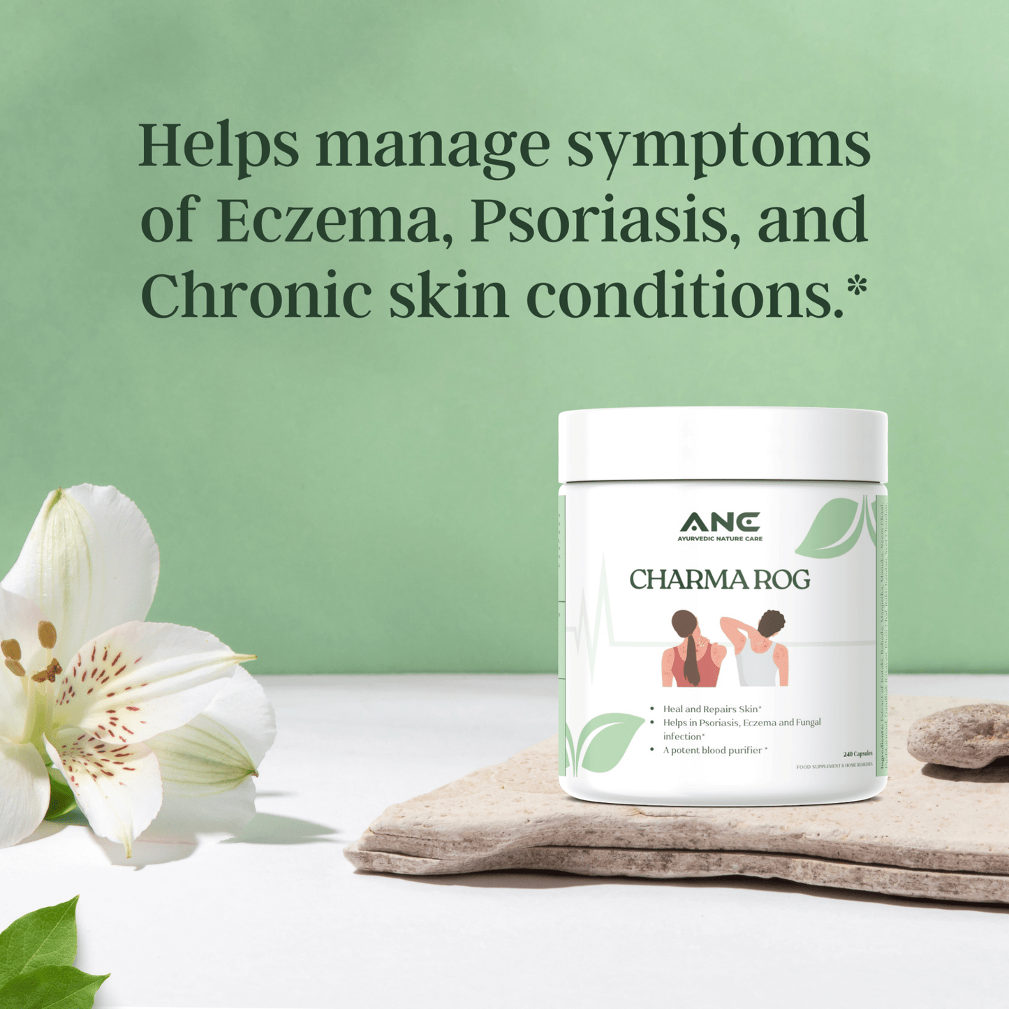 Charma Rog Capsules/Powder – Support for Eczema, Psoriasis & Skin Health (Heal and Repairs Skin | Purify Blood | Multiple Skin Disorders) - Ayurvedic Nature Care