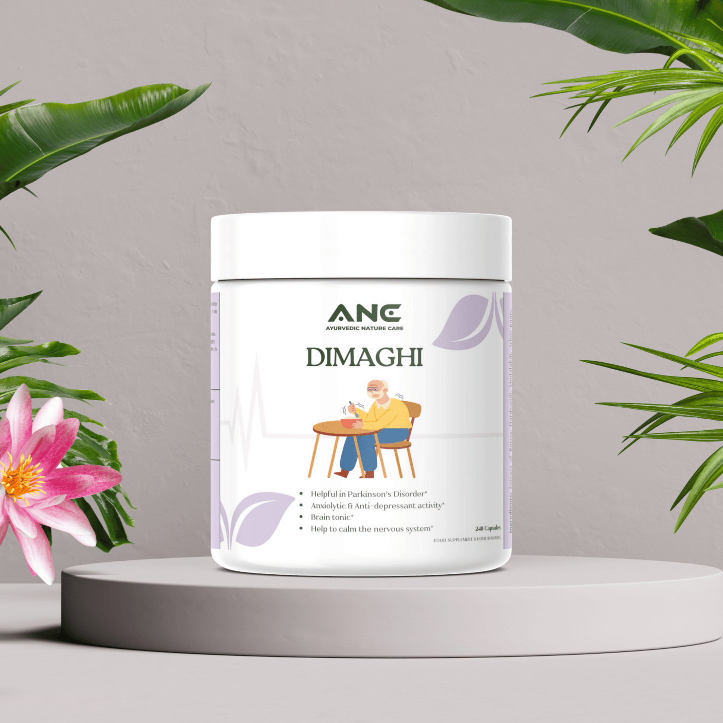 Dimaaghi Capsules/Powder - Herbal Support for Brain & Nervous System Health (Parkinson’s Disorder) - Ayurvedic Nature Care