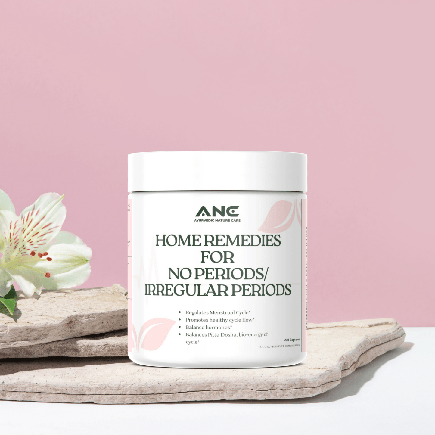 Home Remedies Capsules/Powder - Natural Herbal Support for Menstrual Regularity - Ayurvedic Nature Care