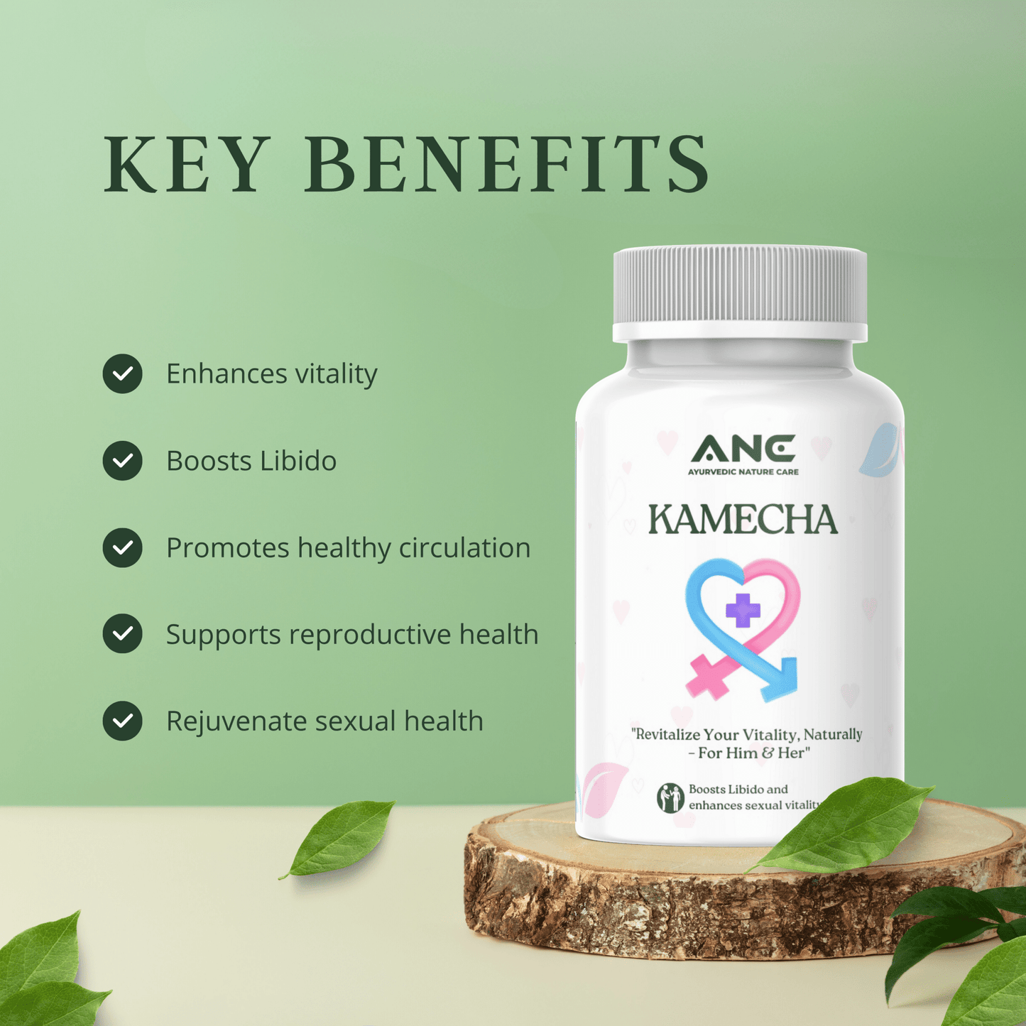 Kamecha Capsules for Loss of Libido - both Men and Women - Ayurvedic Nature Care