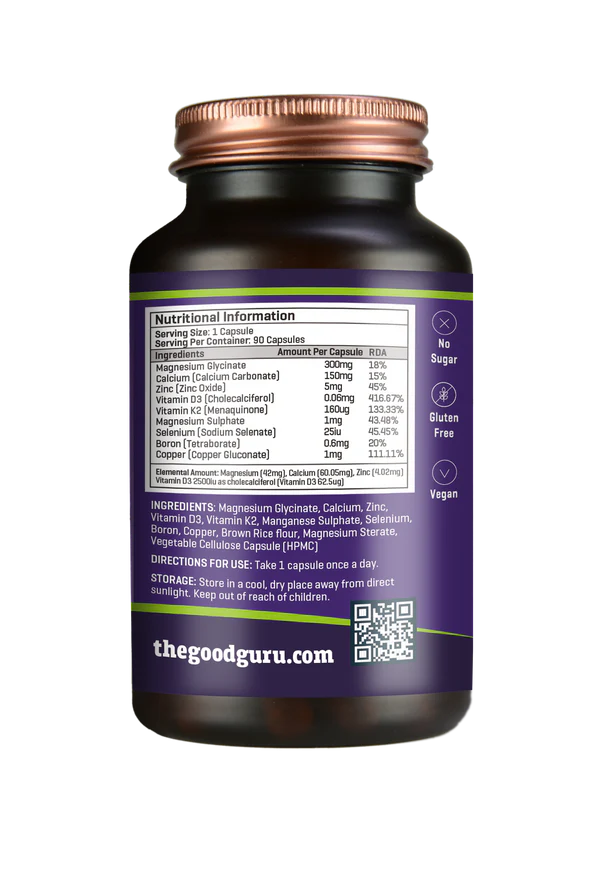 Magnesium Glycinate + Calcium, Zinc, Vitamin D3