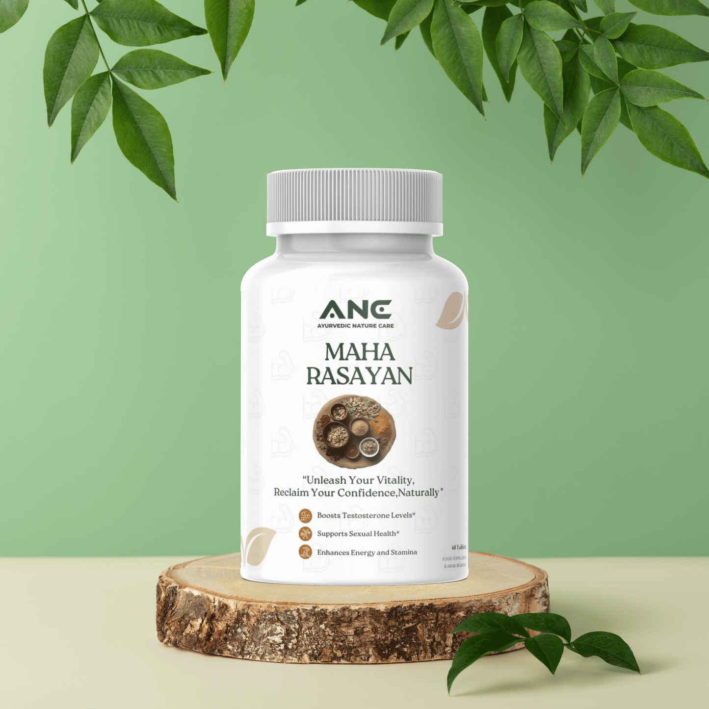 Maha Rasayan Tablets - Natural Herbal Formula for Testosterone Boost and Impotence Treatment - Ayurvedic Nature Care