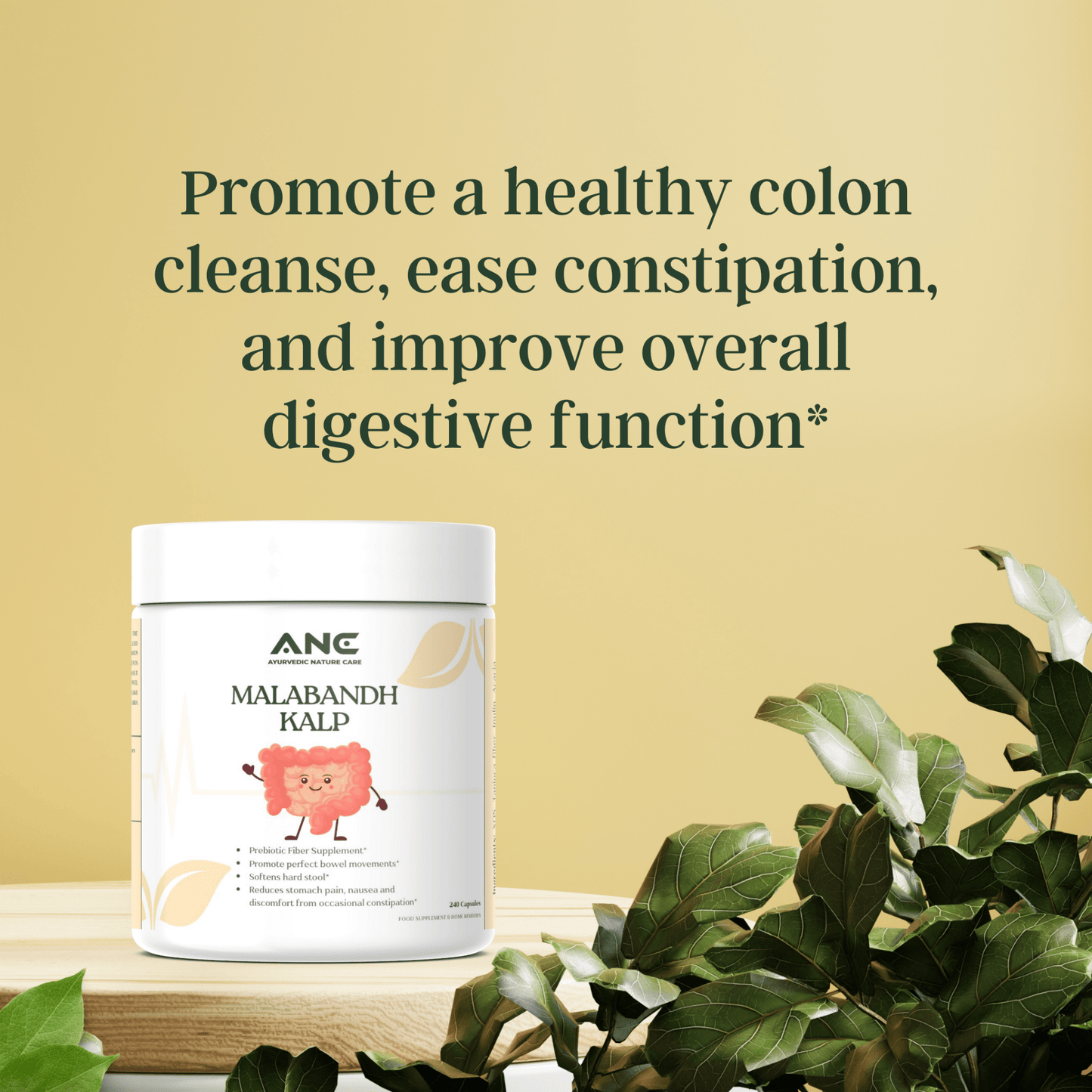 Malabandh Kalp Capsules/Powder (Prebiotic Fiber Supplement for Colon Cleanse & Flavorless Digestive Nutritional Supplements) - Ayurvedic Nature Care