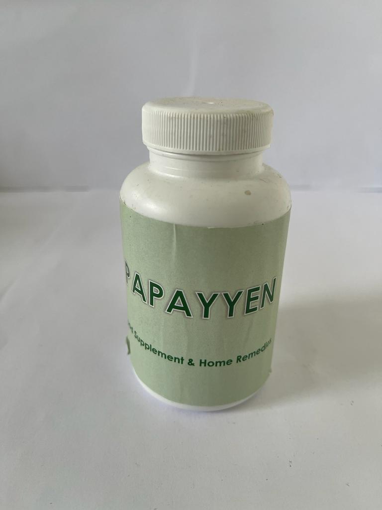 Papayyen 120 Capsules (Increases platelet count and promotes healthy bowel movement) - Ayurvedic Nature Care