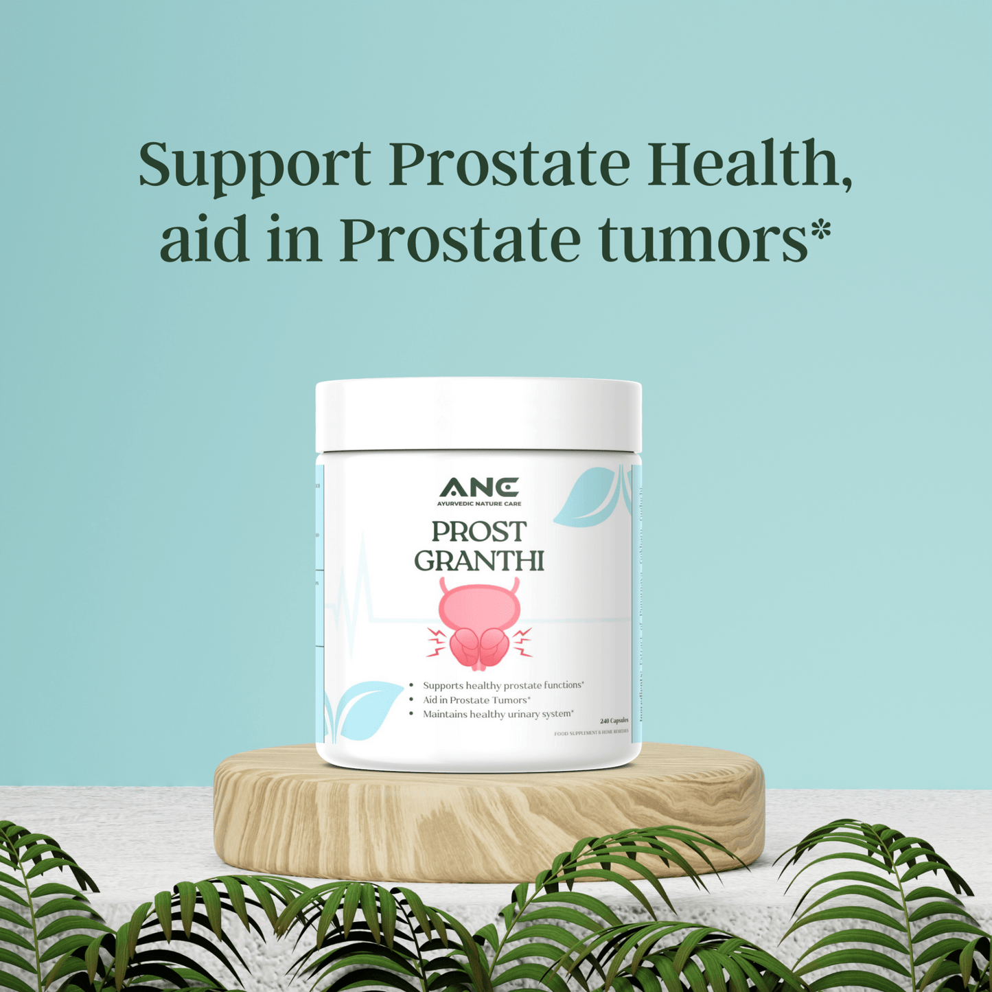 Prost Granthi Capsules/Powder - Natural Prostate Support & Urinary Health (Aid in Prostate Tumors) - Ayurvedic Nature Care
