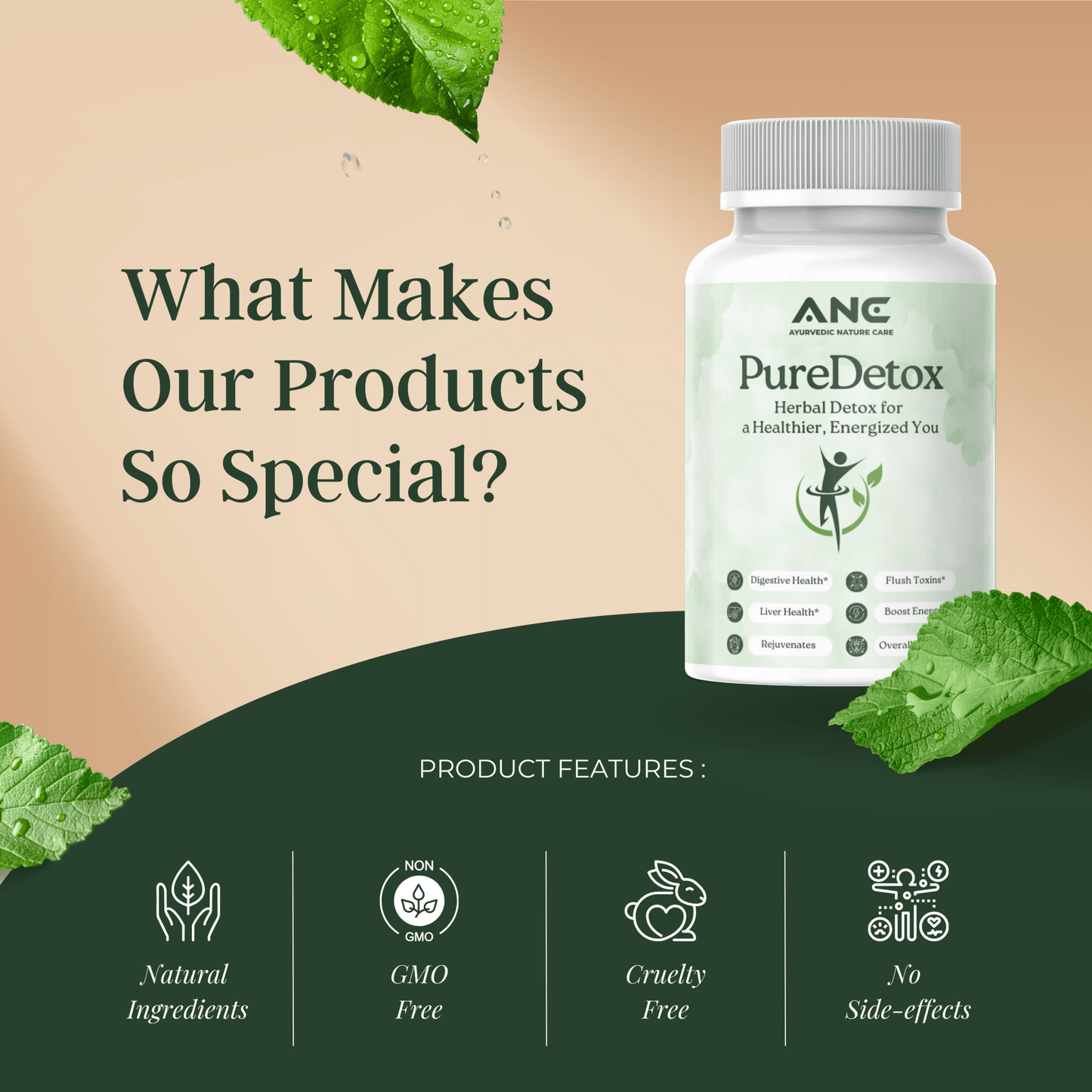 PureDetox (Liverdetox)Tablets - Natural Formula for Detox and Cleansing - Improve Liver Health - Ayurvedic Nature Care