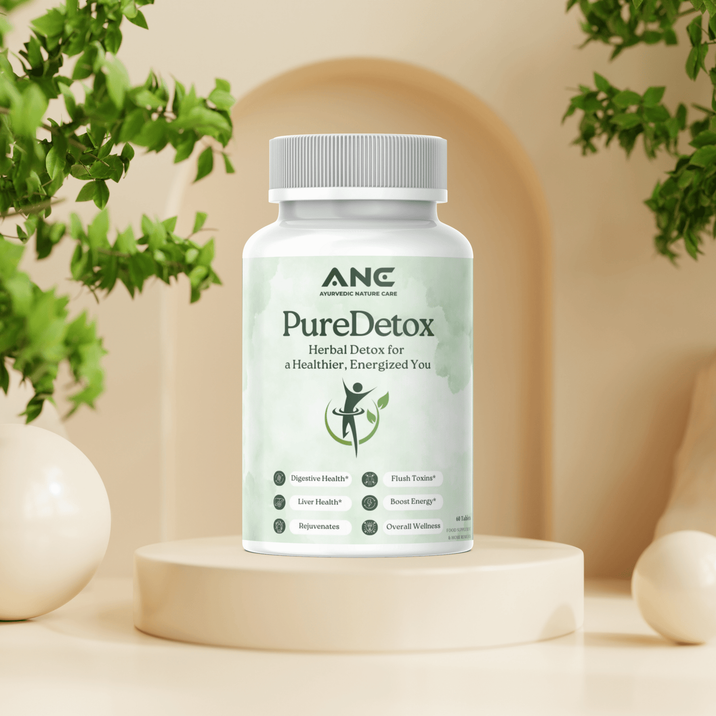 PureDetox (Liverdetox)Tablets - Natural Formula for Detox and Cleansing - Improve Liver Health - Ayurvedic Nature Care