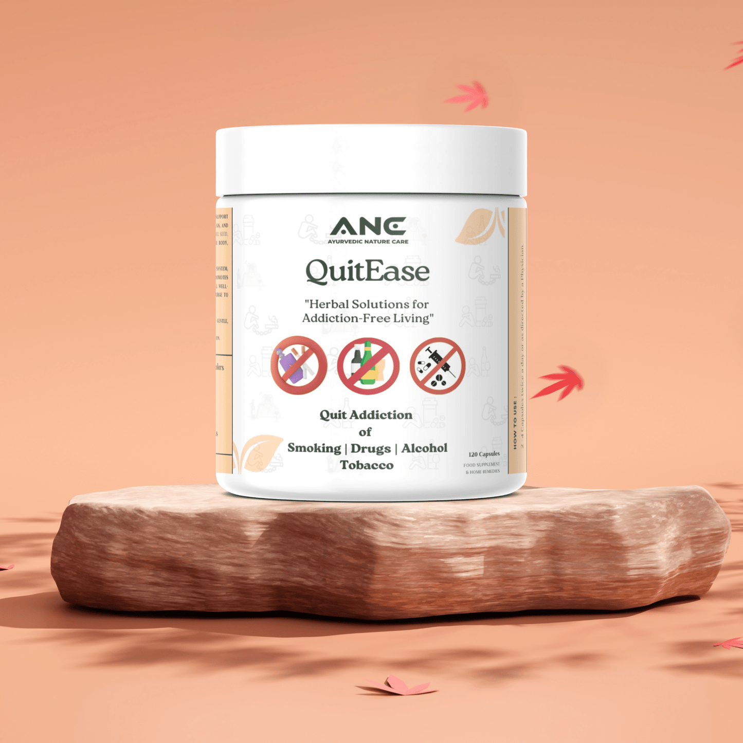 QuitEase (Nirdosh) Capsules/Powder – Natural Herbal Support to Quit Addiction of smoking, alcohol, drugs, and gutka - Ayurvedic Nature Care