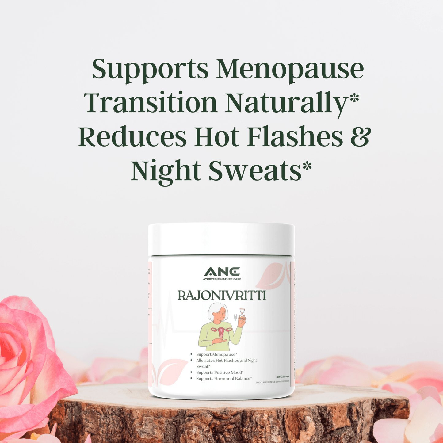 Rajonivritti – Natural Herbal Support for Menopause (Night Sweats, Hot Flashes & Mood Swings) - Ayurvedic Nature Care