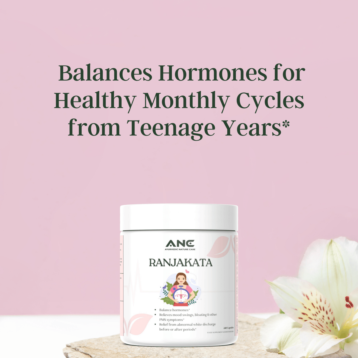 Ranjakata – Natural Herbal Formula for Hormonal Balance & PMS Relief (Balances Hormones) - Ayurvedic Nature Care