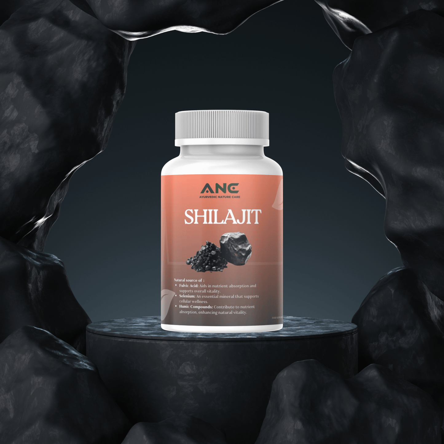 Shilajit Capsules - for Vitality, Stamina and Strength - Ayurvedic Nature Care