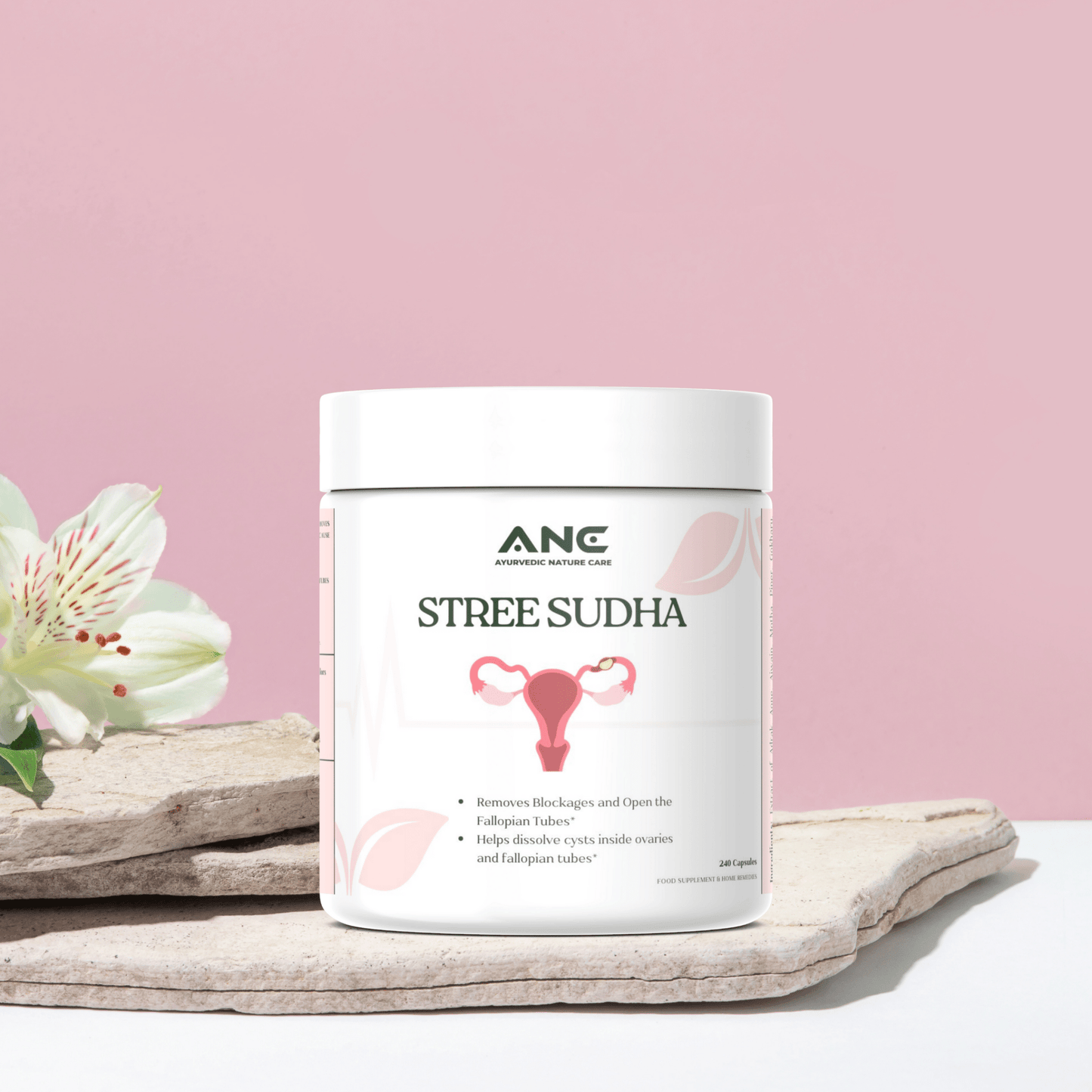 Stree Sudha – Natural Herbal Support for Reproductive Health & Fertility (Removes Blockages and Open the Fallopian Tubes) - Ayurvedic Nature Care