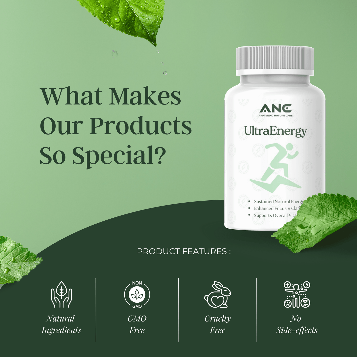 Ultra Energy Tablets - Boost Energy Naturally - Ayurvedic Nature Care