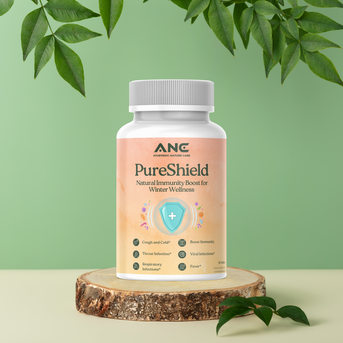 PureShield Tablets - Shield for Cough, Cold, Fever and Improves Seasonal Immunity