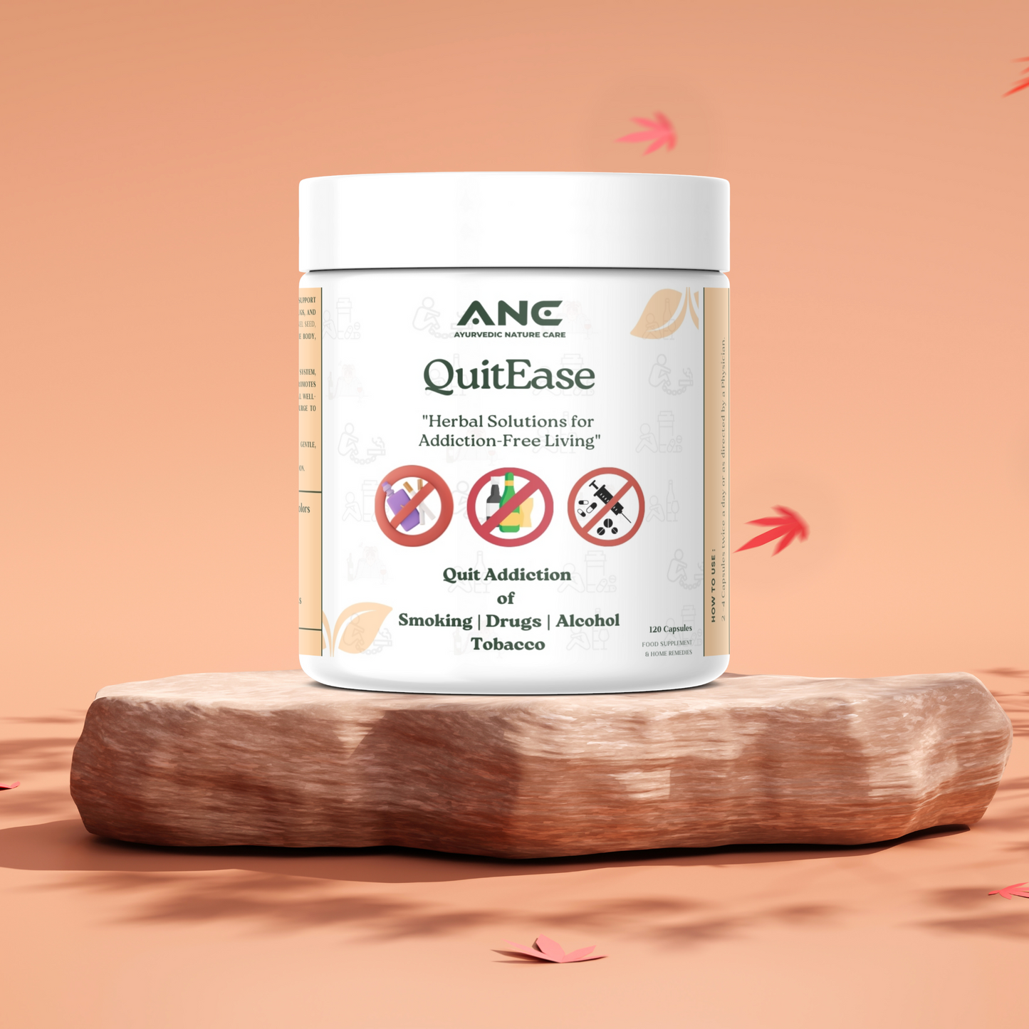 QuitEase (Nirdosh) Capsules/Powder – Natural Herbal Support to Quit Addiction of smoking, alcohol, drugs, and gutka