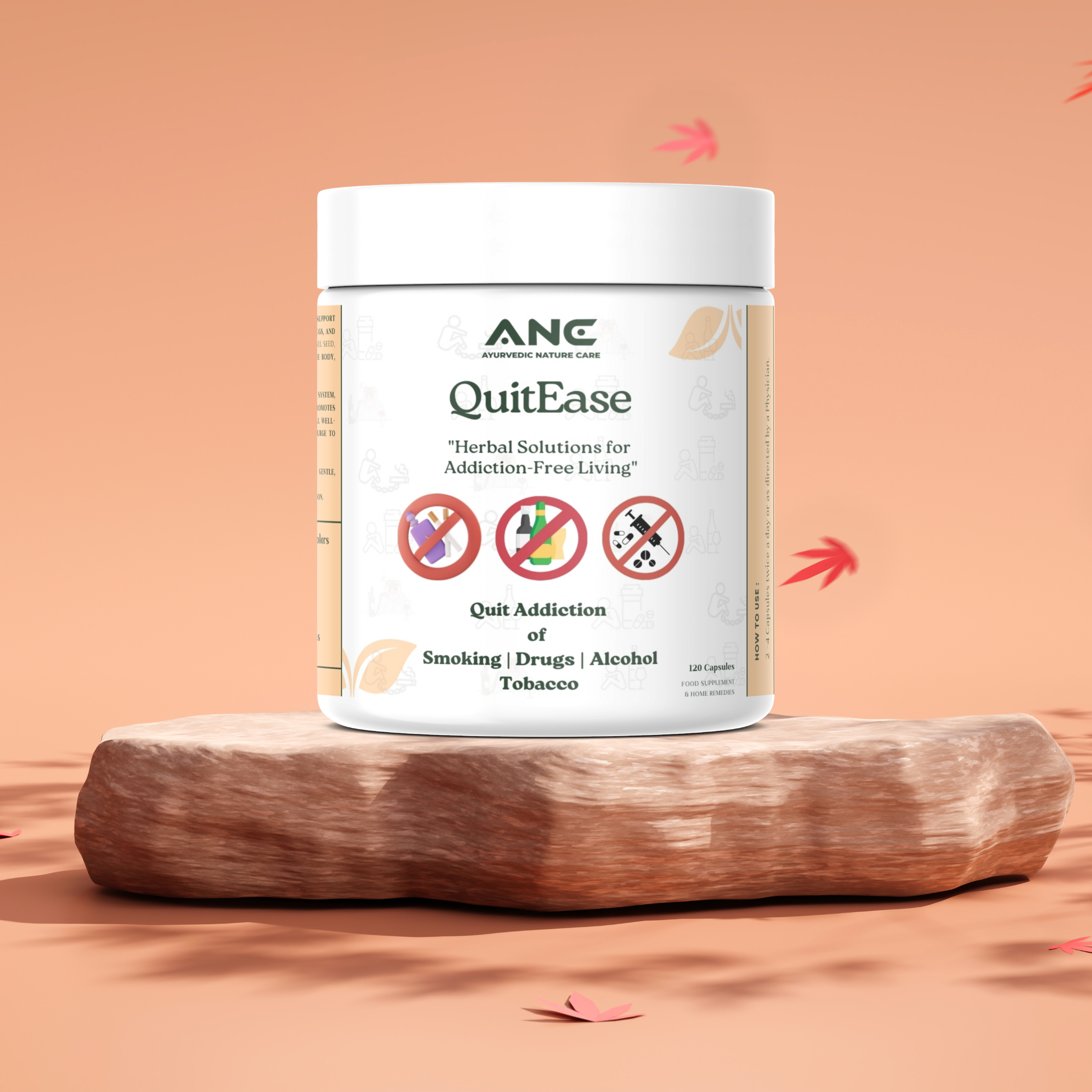 QuitEase (Nirdosh) Capsules/Powder – Natural Herbal Support to Quit Addiction of smoking, alcohol, drugs, and gutka