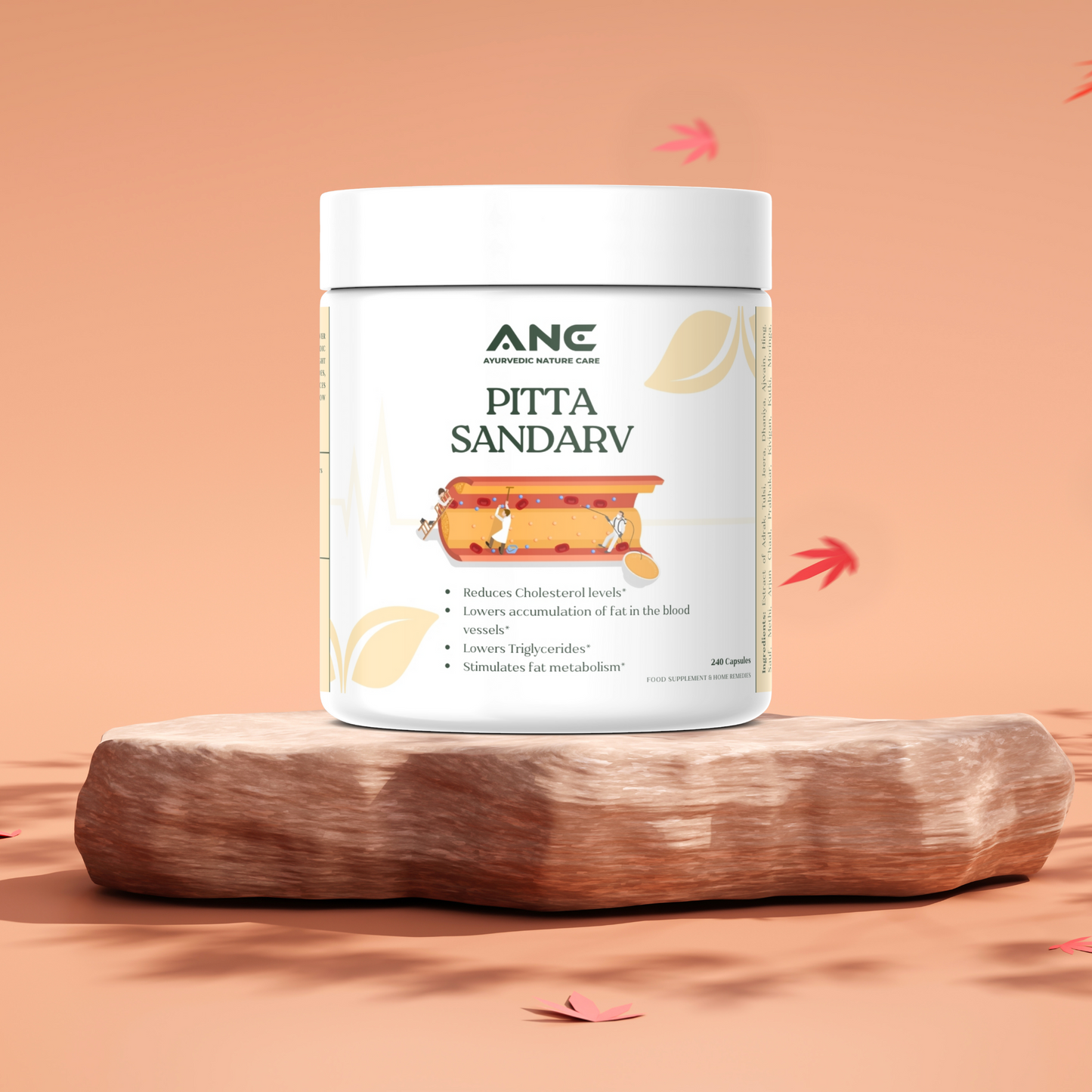 Pitta Sandrav Capsules/Powder-  Maintain Healthy Cholesterol Levels & Support Heart Health (Cholesterol Controller)