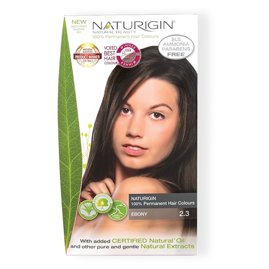Hair Dye Naturigin 100% Organic Base Permanent Hair Color - 2.3 Ebony