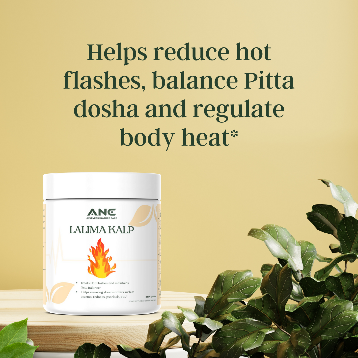 Lalima Kalp Capsules/Powder - Ayurvedic Support for Hot Flashes & Pitta Balance