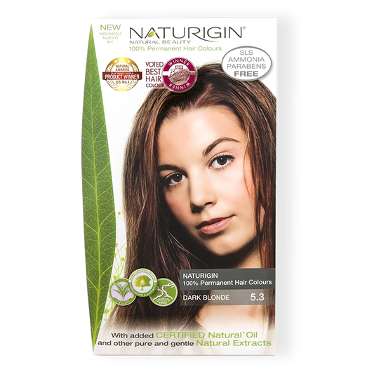 Hair Dye Naturigin 100% Organic Base Permanent Hair Color - 5.3 Dark Blonde