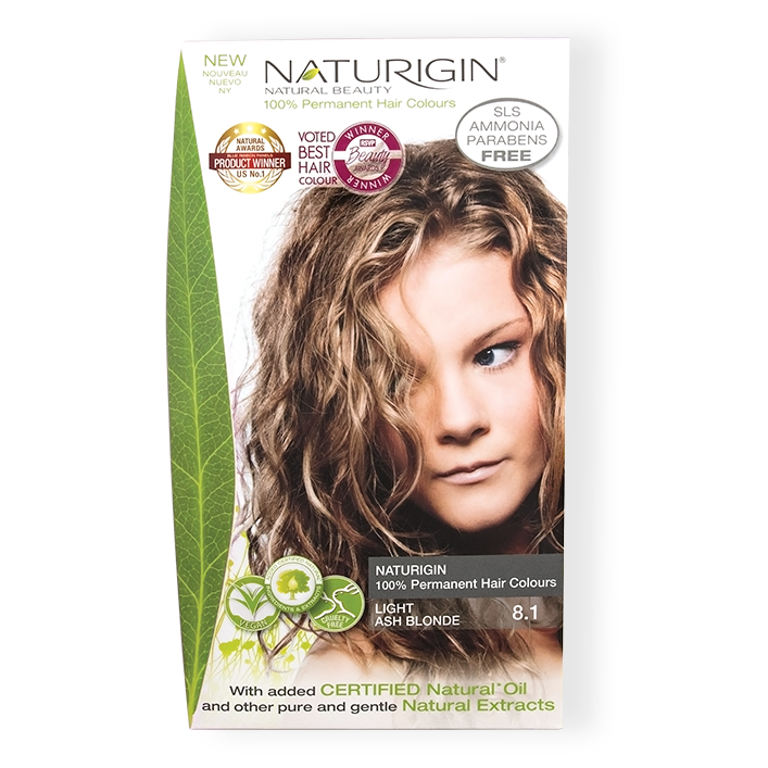 Hair Dye Naturigin 100% Organic Base Permanent Hair Color - 8.1 Light Ash Blonde