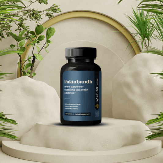 Ayushakti Raktabandha 120 Tablets - Reduces or Stop Any Kind of Bleeding
