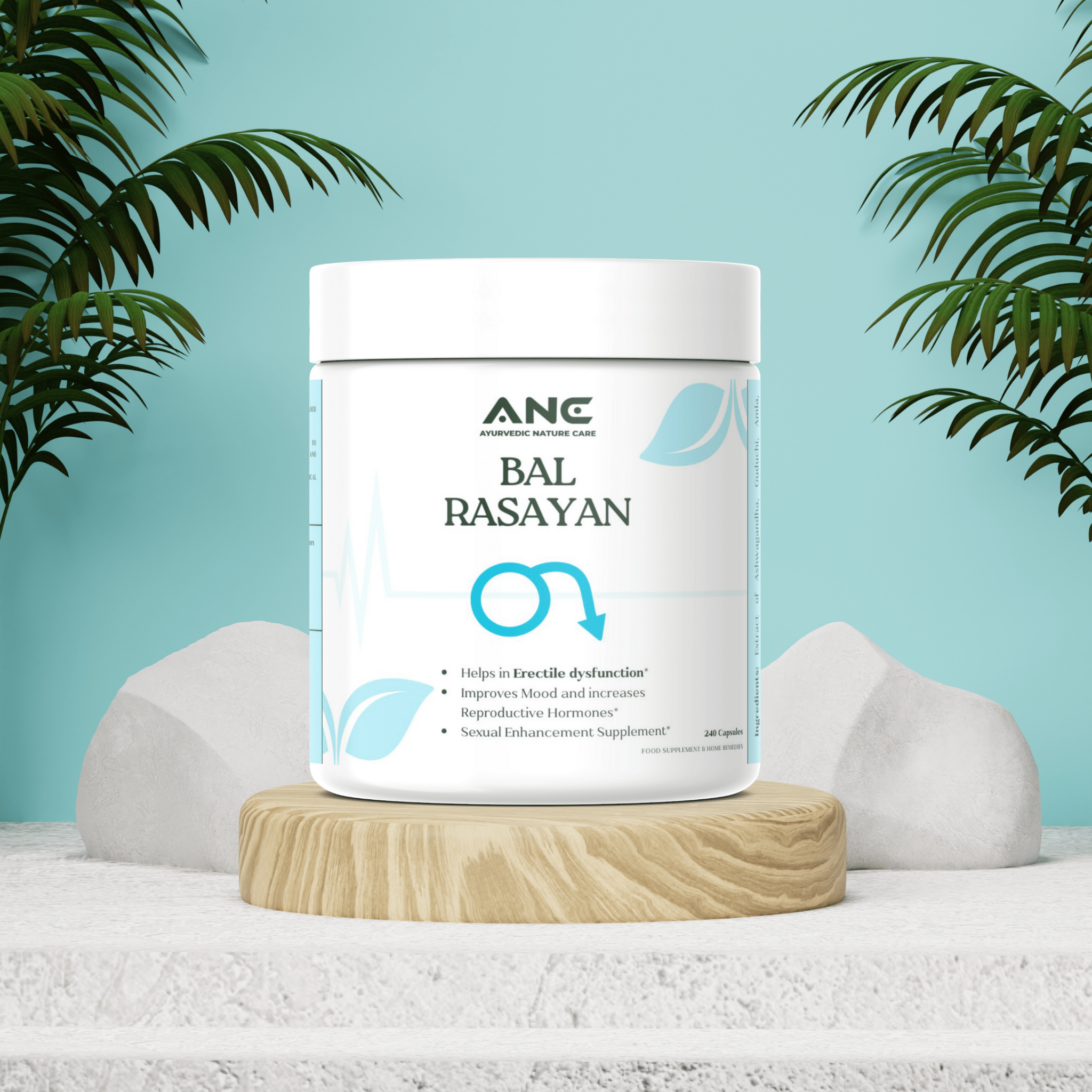 Bal Rasayan Capsules/Powder - Strength & Vitality Formula (Improves Mood and increases Reproductive Hormones) - Ayurvedic Nature Care