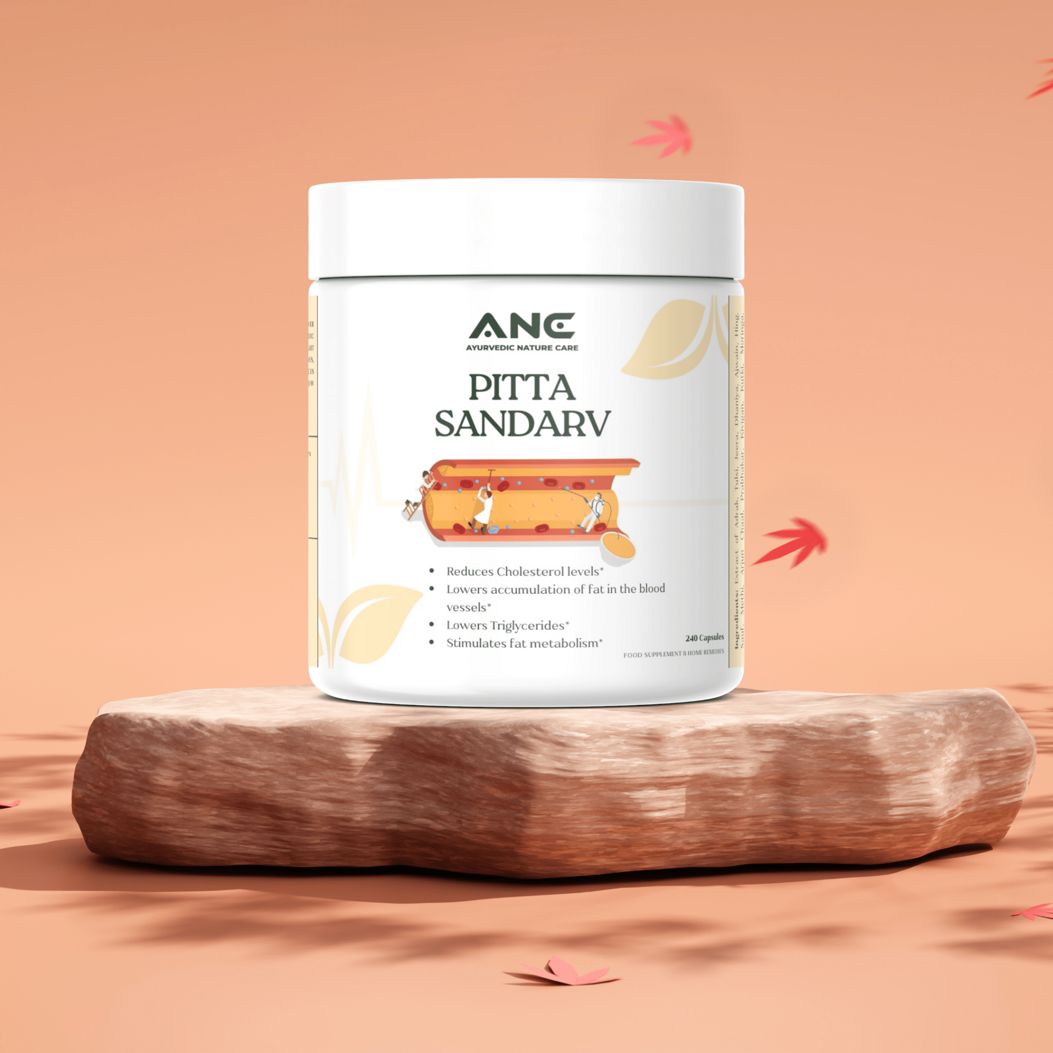 Pitta Sandrav Capsules/Powder - Maintain Healthy Cholesterol Levels & Support Heart Health (Cholesterol Controller) - Ayurvedic Nature Care