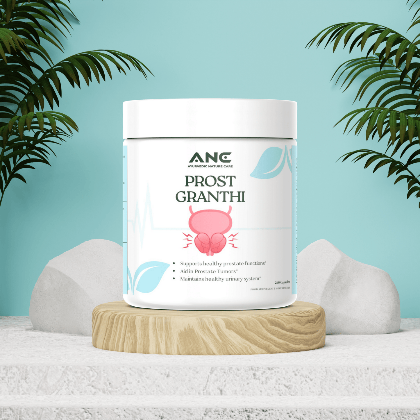 Prost Granthi Capsules/Powder - Natural Prostate Support & Urinary Health (Aid in Prostate Tumors) - Ayurvedic Nature Care