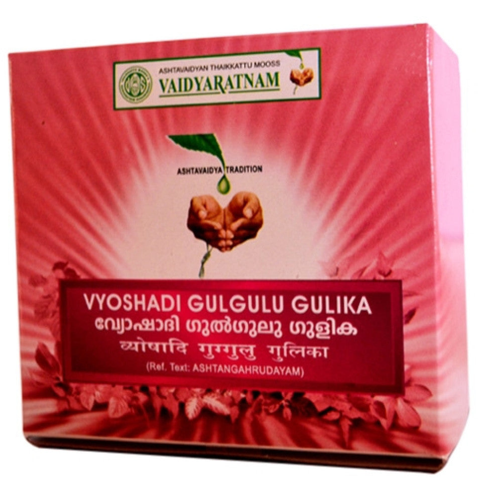 Vaidyaratnam Vyoshadi GulGulu Gulika 100 Tablets (For Obesity)